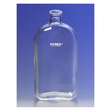 PYREX 1L Roux Culture Bottles with Offset Tooled Neck