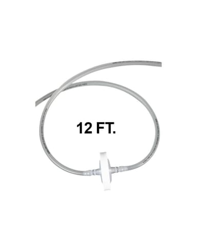 Vactrap™ 2 Tubing Extension 12 feet (12'), with 0.2 µm PTFE Inline Vent Filter, 1/EA