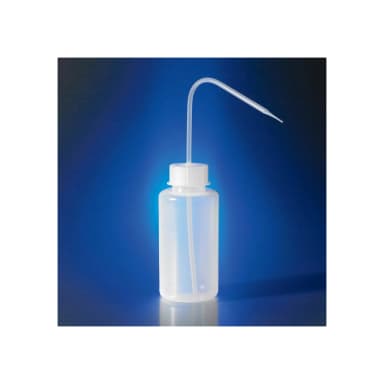 Corning 250mL Reusable Plastic Wide Mouth Wash Bottle, Low Density Polyethylene with GL-45 PP Screw Cap