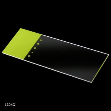 Microscope Slides, Glass, 25 x 75mm, 90 Ground Edges, Green Frosted, 72/Box, 2 Boxes/Case (1 Gross)