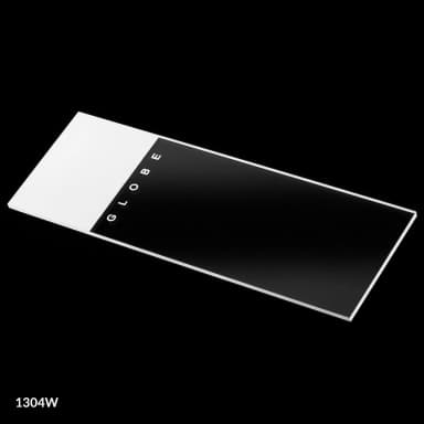 Microscope Slides, Glass, 25 x 75mm, 90 Ground Edges, White Frosted, 72/Box, 2 Boxes/Case (1 Gross)