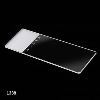 Microscope Slides, Glass, 25 x 75mm, 45 Beveled Edges, Clipped Corners, Frosted, 1 End, Both Sides, 72/Box, 20 Boxes/Case (10 Gross)