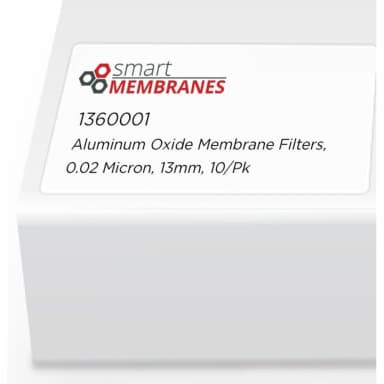 Aluminum Oxide Membrane Filters, 0.02 Micron, 13mm, 10/pk