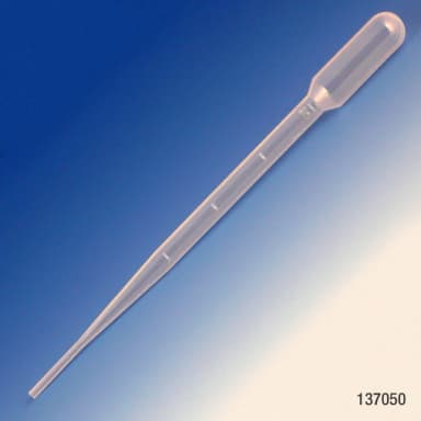 Transfer Pipet, 5.0mL, Blood Bank, Graduated to 2mL, 155mm, 500/Dispenser Box