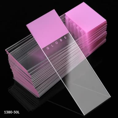 Microscope Slides, Diamond White Glass, 25 x 75mm, 90 Ground Edges, LILAC Frosted, 72/Box, 20 Boxes/Case (10 Gross)