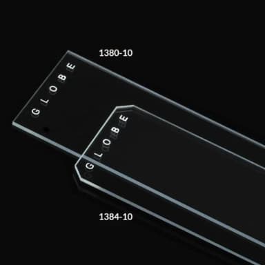 Microscope Slides, Diamond White Glass, 25 x 75mm, 45 Beveled Edges, Clipped Corners, Plain, 72/Box, 20 Boxes/Case (10 Gross)