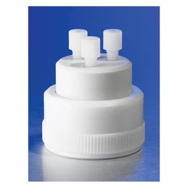 PYREX Three-Hole Mobile Phase Delivery Screw Cap, GL45