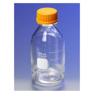 PYREX 3.5L Round Media Storage Bottles, with GL45 Screw Cap