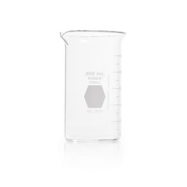 BEAKER,BERZELIUS,TALL FORM,WITH SPOUT,SCALE,300M