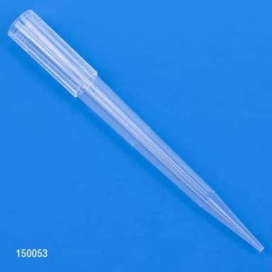 Pipette Tip, 0.1 - 10uL, Certified, Universal, Low Retention, Graduated, 31mm, Natural, STERILE, 1000/Stand-Up Resealable Bag - cs-40000