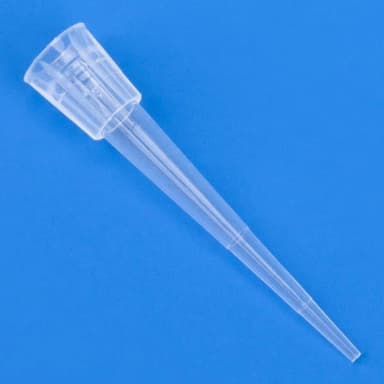 Pipette Tip, 0.1 - 20uL, Certified, Universal, Low Retention, Graduated, 45mm, Extended Length, Natural, STERILE, 96/Rack, 10 Racks/Box - CS/4800