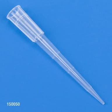 Pipette Tip, 1 - 200uL, Certified, Universal, Low Retention, Graduated, 54mm, Natural, STERILE, 1000/Stand-Up Resealable Bag - cs-20000