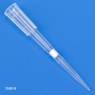 Filter Pipette Tip, 1 - 50µL, Certified, Universal, Low Retention, Graduated, 54mm, Natural, STERILE, 96/Rack, 10 Racks/Box - CS/4800