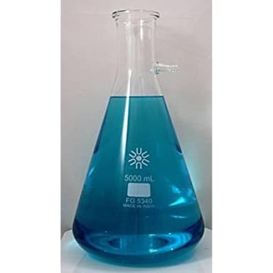 5L Side Arm Flask, Fits #13 stopper, with 5/8" Tubulation
