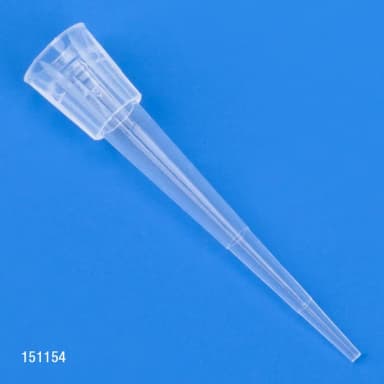 Pipette Tip, 0.1 - 10uL, Certified, Universal, Natural, 31mm, Pipetman Style, 96/Refill Plate, 10 Refill Plates/Box - CS/4800
