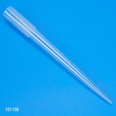 Pipette Tip, 100 - 1300uL, Certified, Universal, Graduated, Natural, 98mm, Extended Length, 96 Tips/Refill Plate, 6 Refill Plates/Box - cs-5760