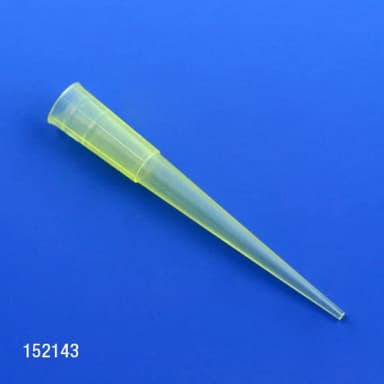 Pipette Tip, 1 - 200uL, Universal, Yellow, 1000/Bag - cs-25000