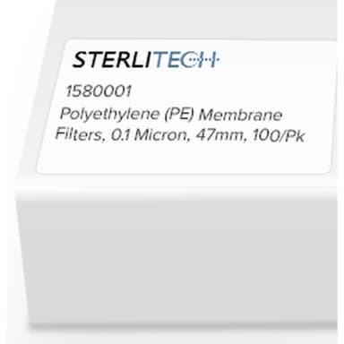 Polyethylene Membrane Filters, 0.1 Micron, 47mm, 100/Pk
