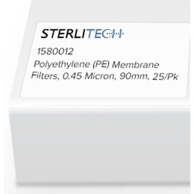 Polyethylene Membrane Filters, 0.45 Micron, 90mm, 25/Pk