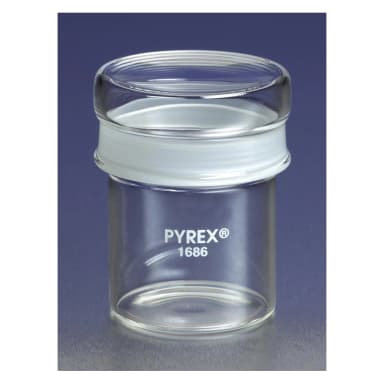 PYREX 30mL Standard Weighing Bottle with Short Length External 34/12 Standard Taper Joint