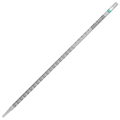 Serological Pipette, Diamond Essentials, 2mL, PS, Standard Tip, 275mm, STERILE, Green Band, Individually Wrapped, 100/Bag, 5 Bags/Unit