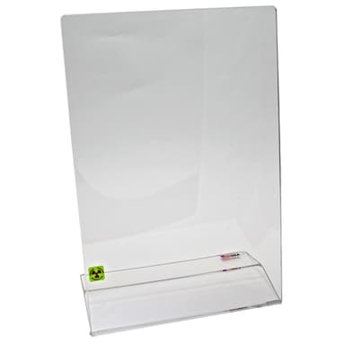Beta Shield Single Bend, Acrylic 18x12x6, 1/EA