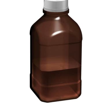2.5Lltr Amber Autoclavable Bottle, 45mm thread