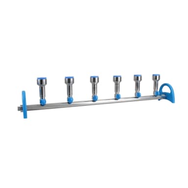MultiVac 600-MS, 6 Places S.S. Manifold with No. 8 stopper funnel adaptor