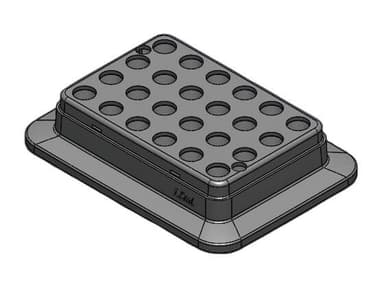 Block, used for 2mL tubes, 24 holes