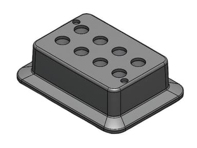 Block, used for 5mL tubes, 8 holes