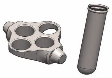 4 x Buckets & 4 x 4 tubes 10mL, 12mL & 15mL capacity including adapters