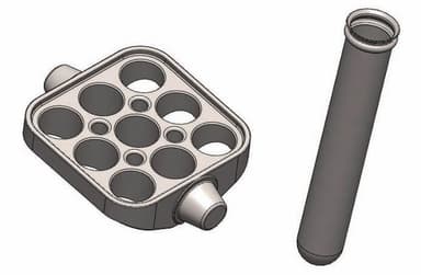 4 x Buckets & 4 x 9 tubes 3mL & 7mL capacity including adapters