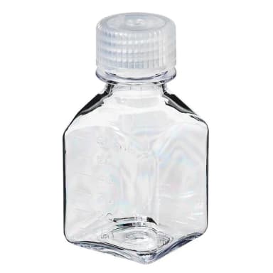 Narrow-Mouth Square Bottle Lexan 60 mL
