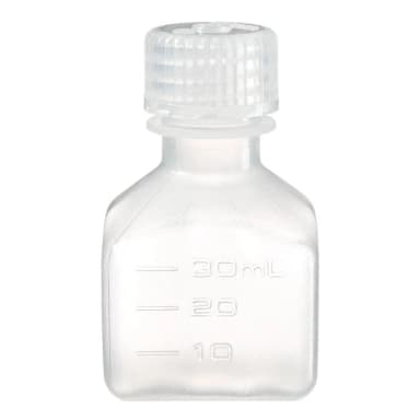 Narrow-Mouth Square Bottle PP 30 mL