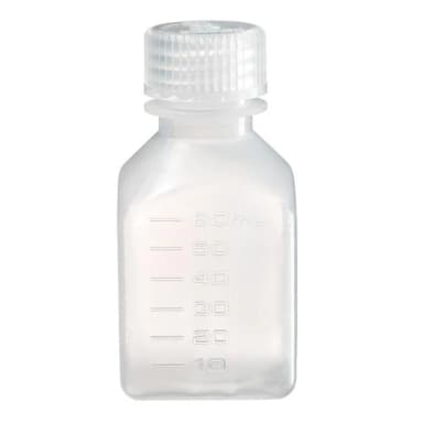 Narrow-Mouth Square Bottle PP 60 mL