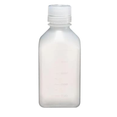 Narrow-Mouth Square Bottle PP 500 mL