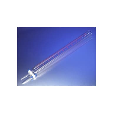 PYREX 500mL Dispensing Burets, Colored Scale, with Straight Bore Product Standard PTFE Stopcock