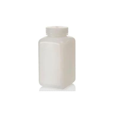 Wide-Mouth Square Bottle HDPE 1000 mL