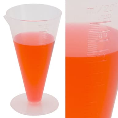 Cylinder Conical Graduated, PP 100mL, 6/CS