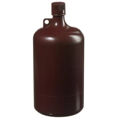 Large Amber Narrow-Mouth Bottle PP 4 L