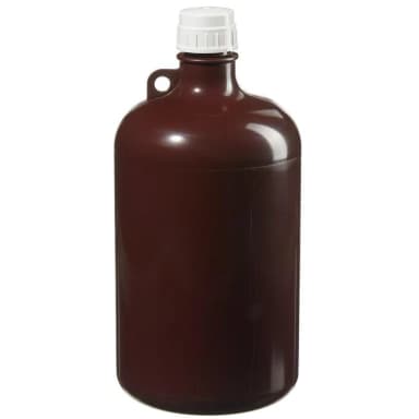 Large Amber Narrow-Mouth Bottle PP 8 L