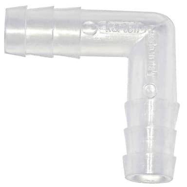 Tubing Connector L, PP 8mm, 100/CS