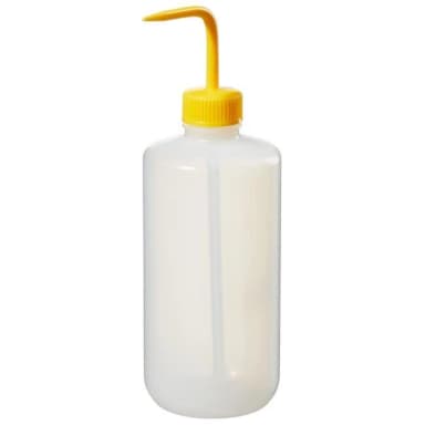 Wash Bottle N/M Yellow LDPE 500 mL