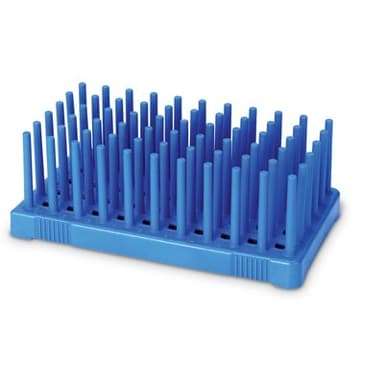 Peg Tube Rack 96-Place, 10-14mm, Blue