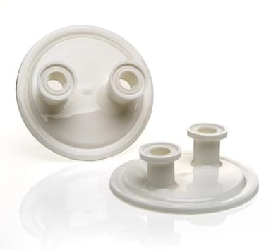 3" Sanitary End Cap PC with two 3/4" Sanitary Flanges 3 inch TC