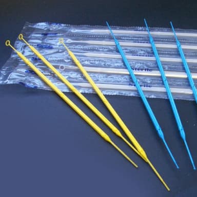 Inoculation Loop, Rigid, 1uL with Needle, with Calibration Certificate, STERILE, Blue, 20/Peel Pack, 25 Packs/Unit - CS/6000