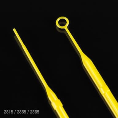 Inoculation Loop, Rigid, 10uL with Needle, with Calibration Certificate, STERILE, Yellow, Individually Wrapped - CS/5000