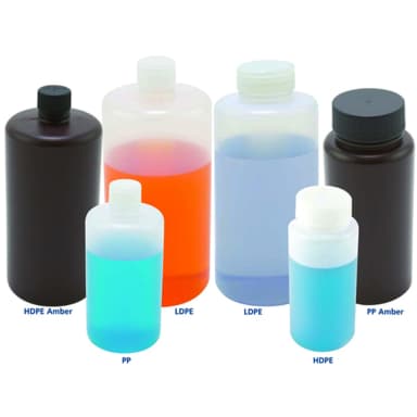 Bottle NM Bulk w Caps, HDPE 8oz, 180/CS