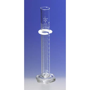 PYREX 500mL Single Metric Scale Cylinder, Serialized/Certified Class A, White Graduations, TD