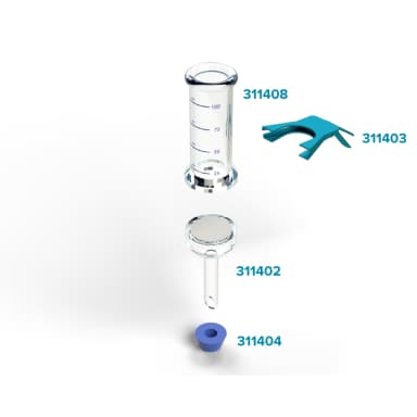 47mm Glass Microanalysis Holder, 100 ml, KG 47
